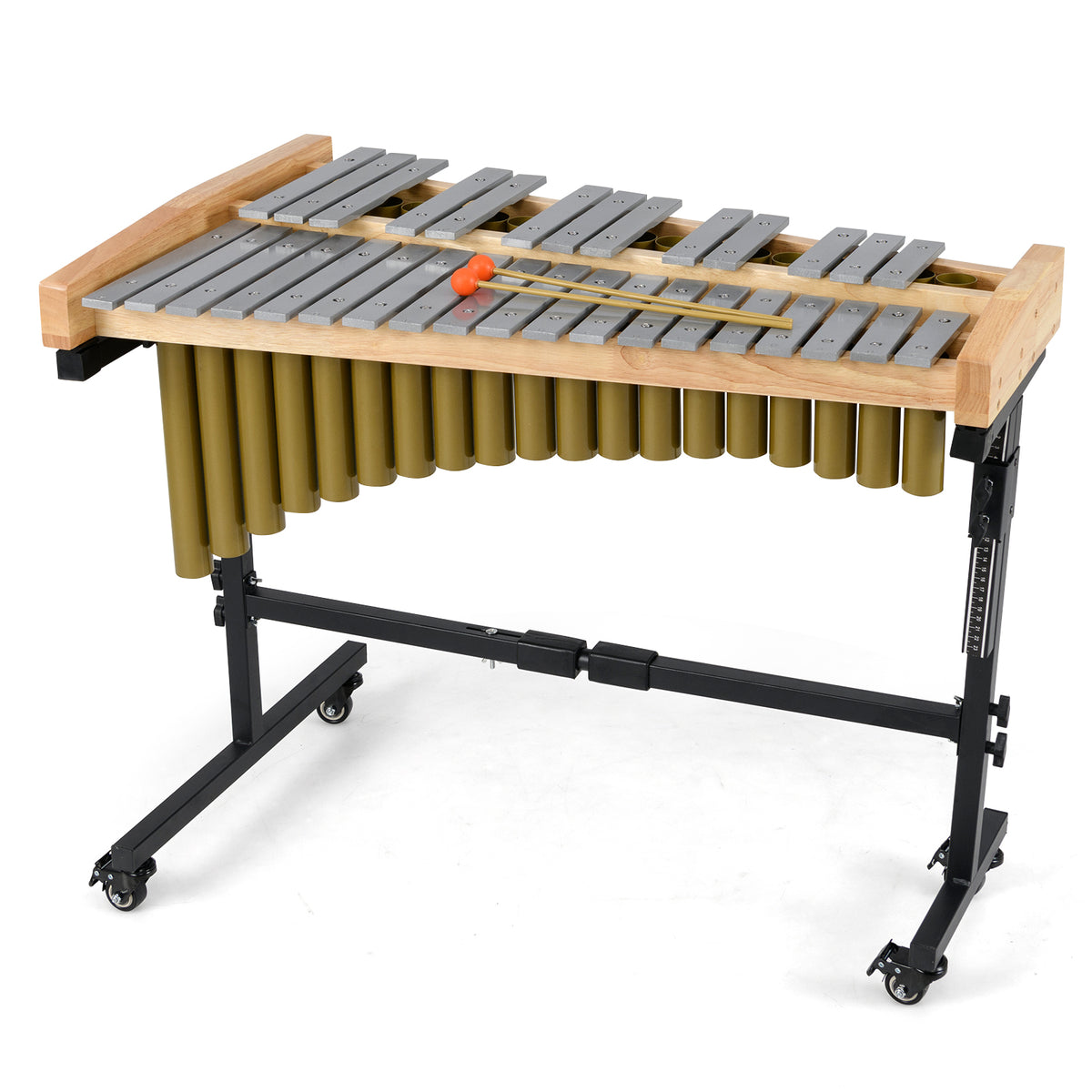 Xylophone marimba à 32 notes avec support réglable et mailloches