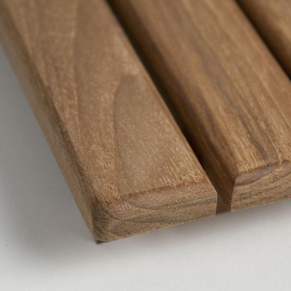 32" Premium Teak Shower Bath Mat-Bath Rugs-DECOROLALA