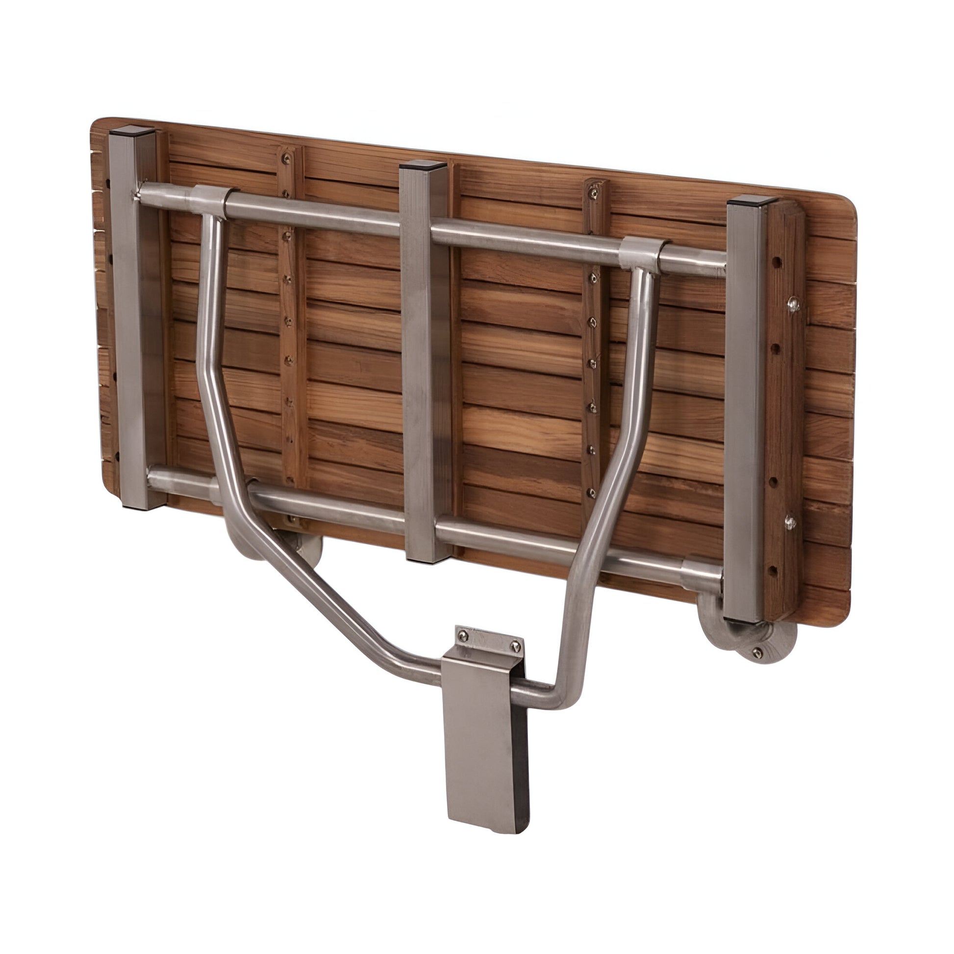 32" Premium Wall Mount Teak Shower Bench-Shower Benches-DECOROLALA