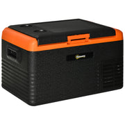 32 Quart Portable Car Fridge Freezer - Orange/Black-DECOROLALA