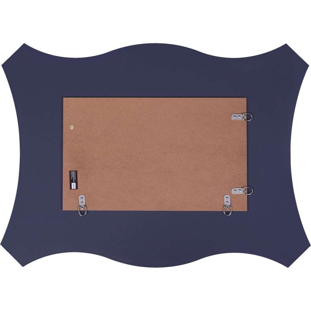 32" Silver Novelty Glass Framed Accent Mirror-Mirrors-DECOROLALA