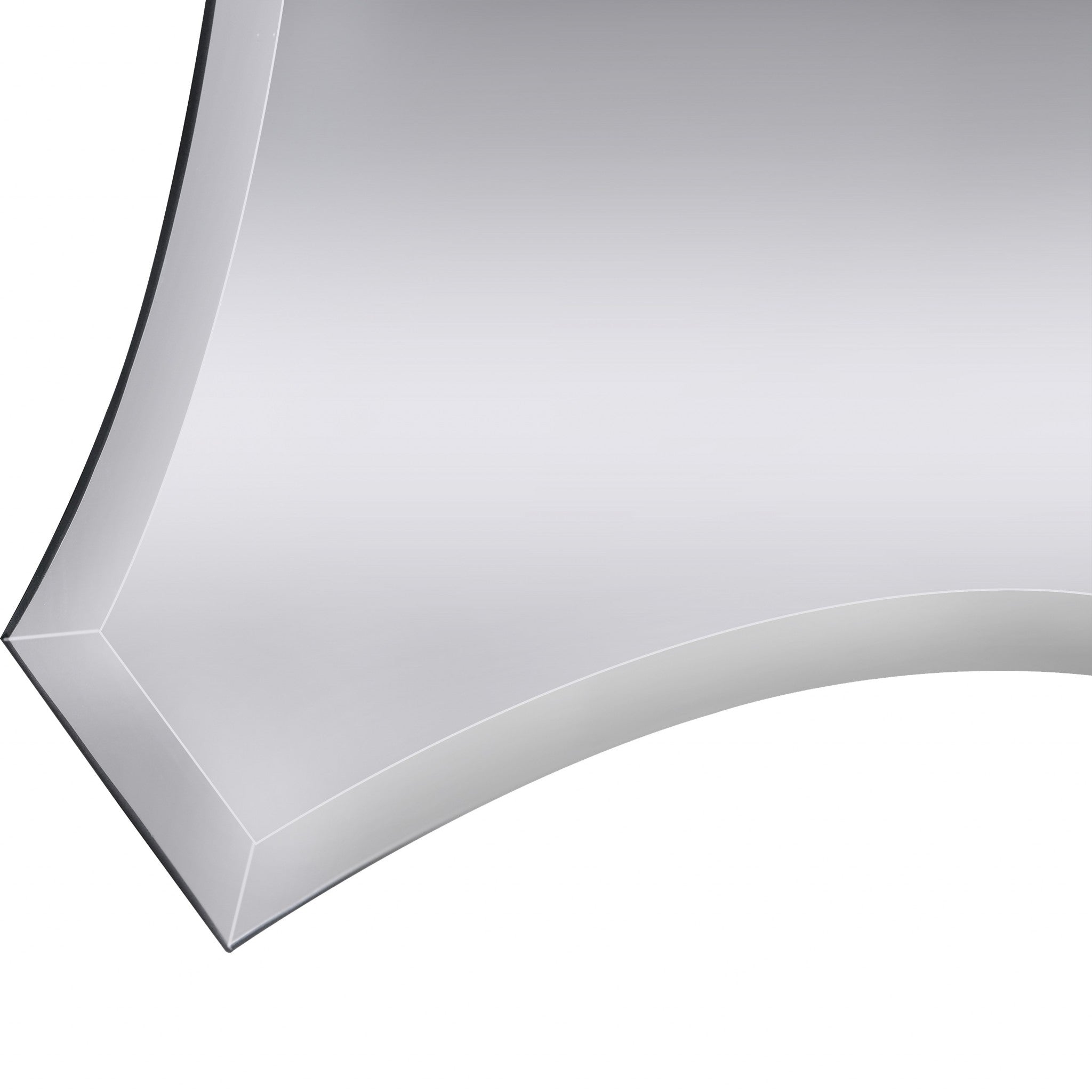 32" Silver Novelty Glass Framed Accent Mirror-Mirrors-DECOROLALA