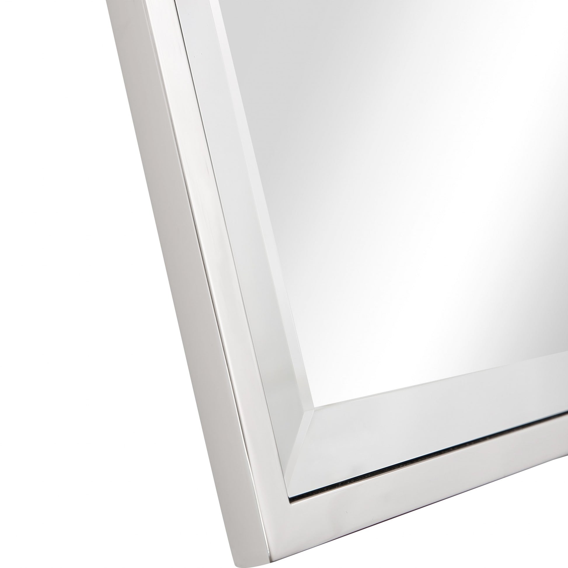 32" Silver Square Metal Framed Accent Mirror-Mirrors-DECOROLALA