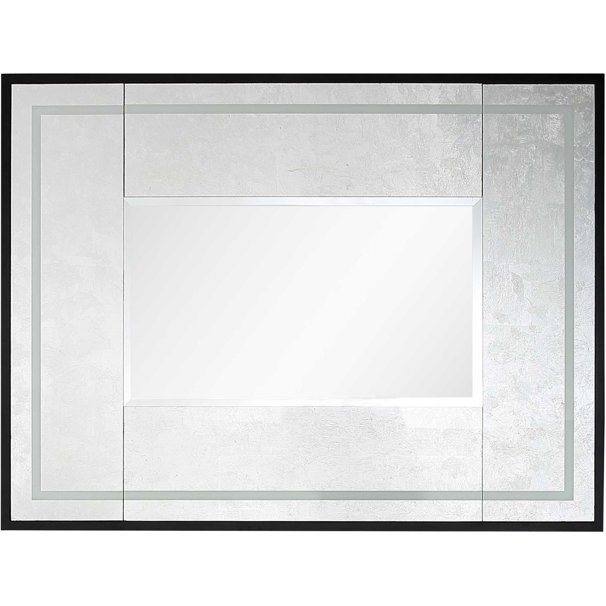32" Silver Wood Framed Accent Mirror-Mirrors-DECOROLALA