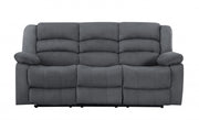 40" Contemporary Grey Fabric Sofa-0