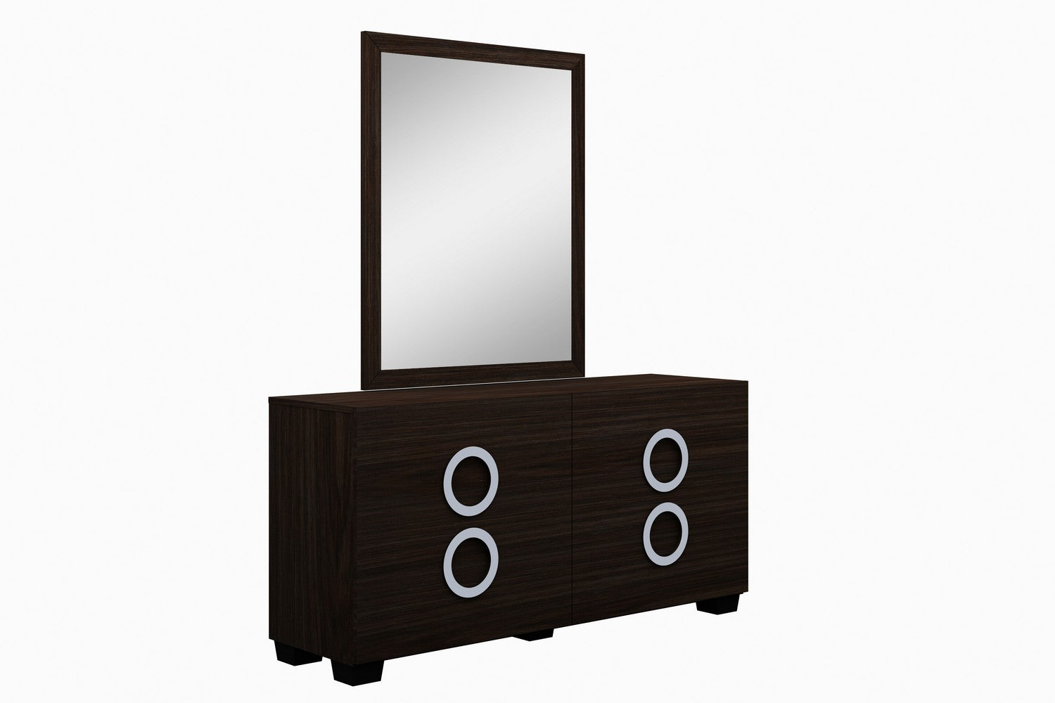 31" Refined Wenge High Gloss Dresser-Dressers-DECOROLALA