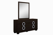 31" Refined Wenge High Gloss Dresser-Dressers-DECOROLALA
