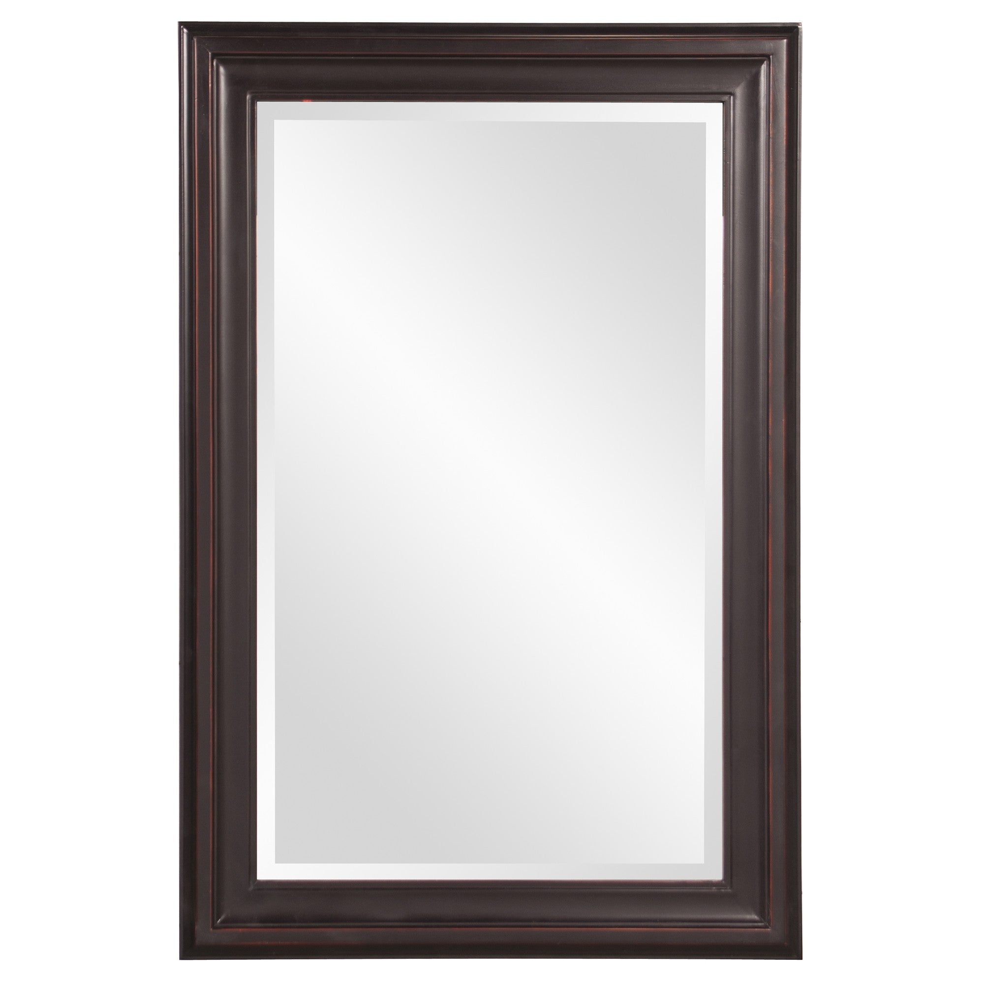 33" Bronze Wood Accent Mirror-Mirrors-DECOROLALA