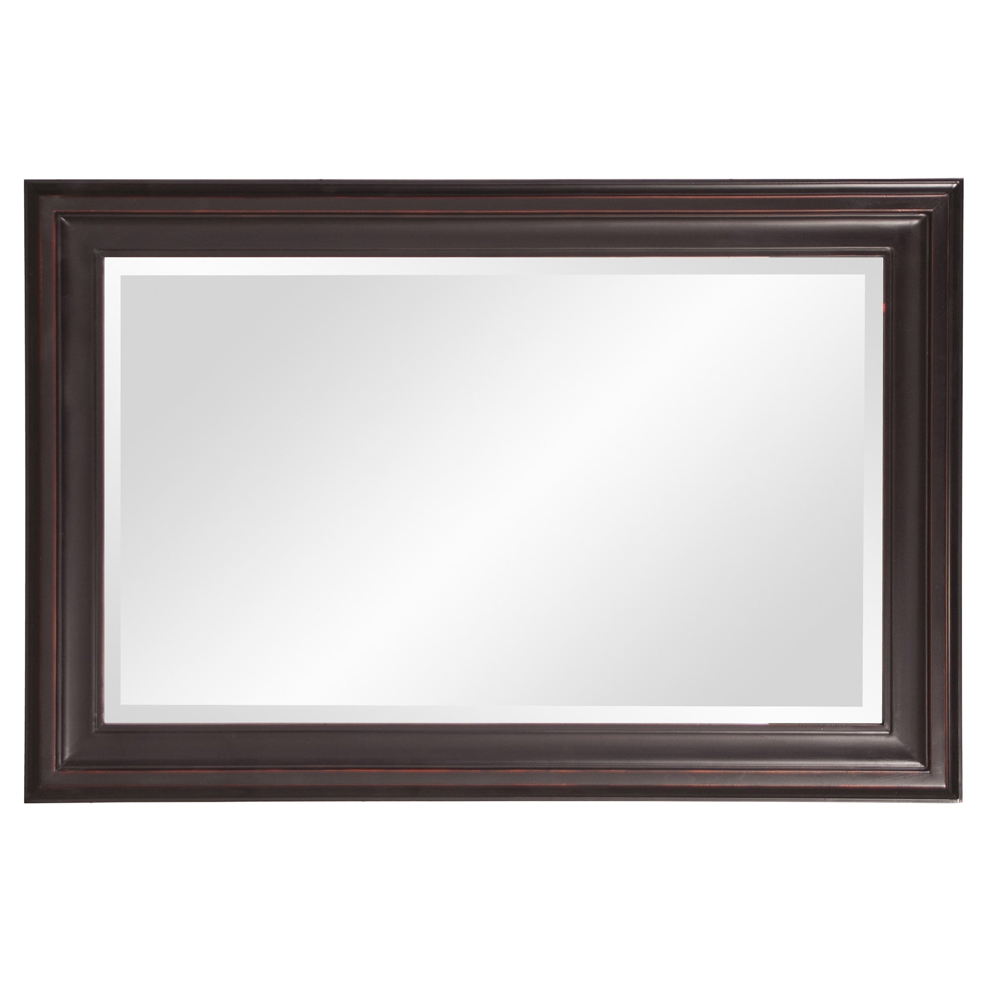 33" Bronze Wood Accent Mirror-Mirrors-DECOROLALA