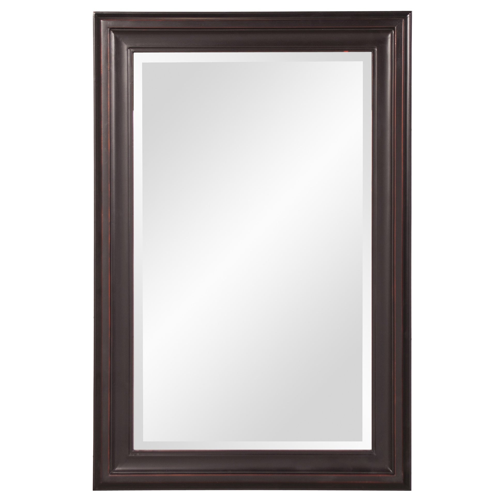 33" Bronze Wood Accent Mirror-Mirrors-DECOROLALA