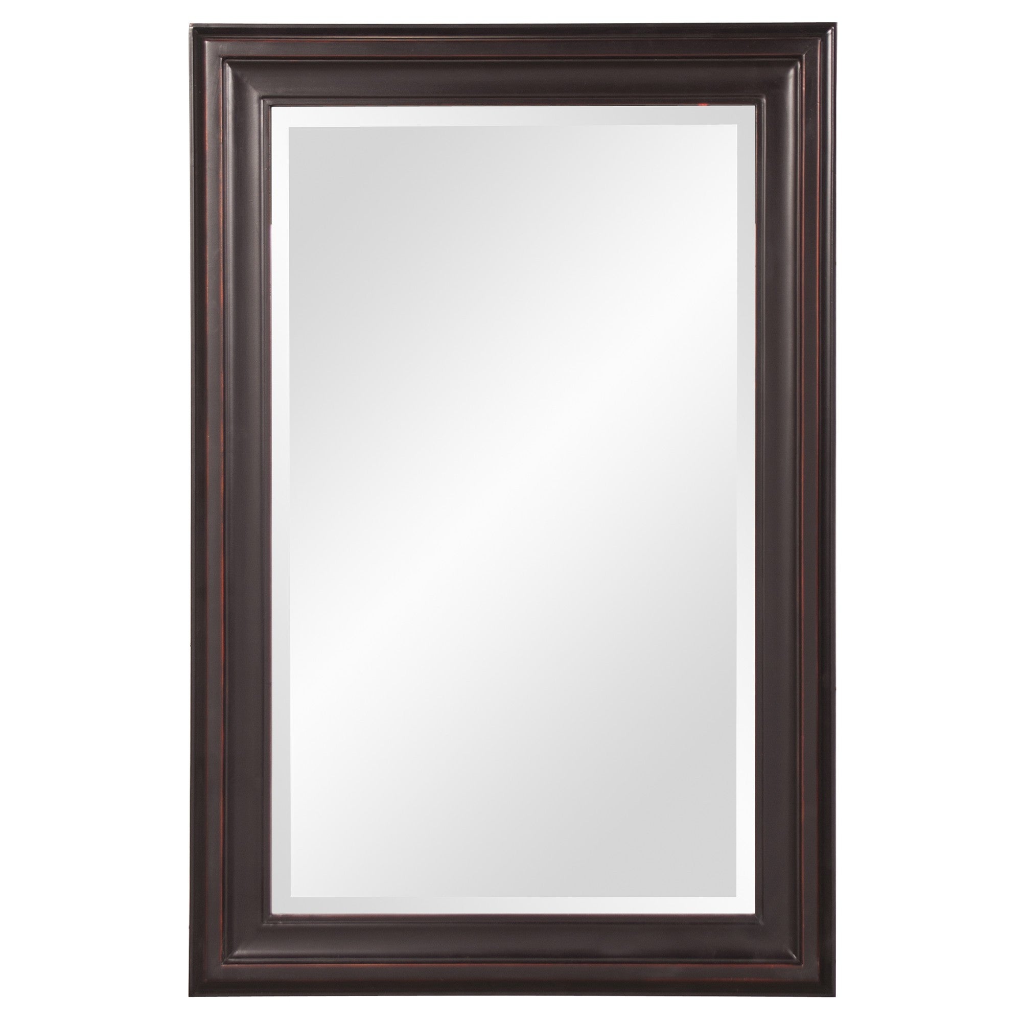 33" Bronze Wood Accent Mirror-Mirrors-DECOROLALA