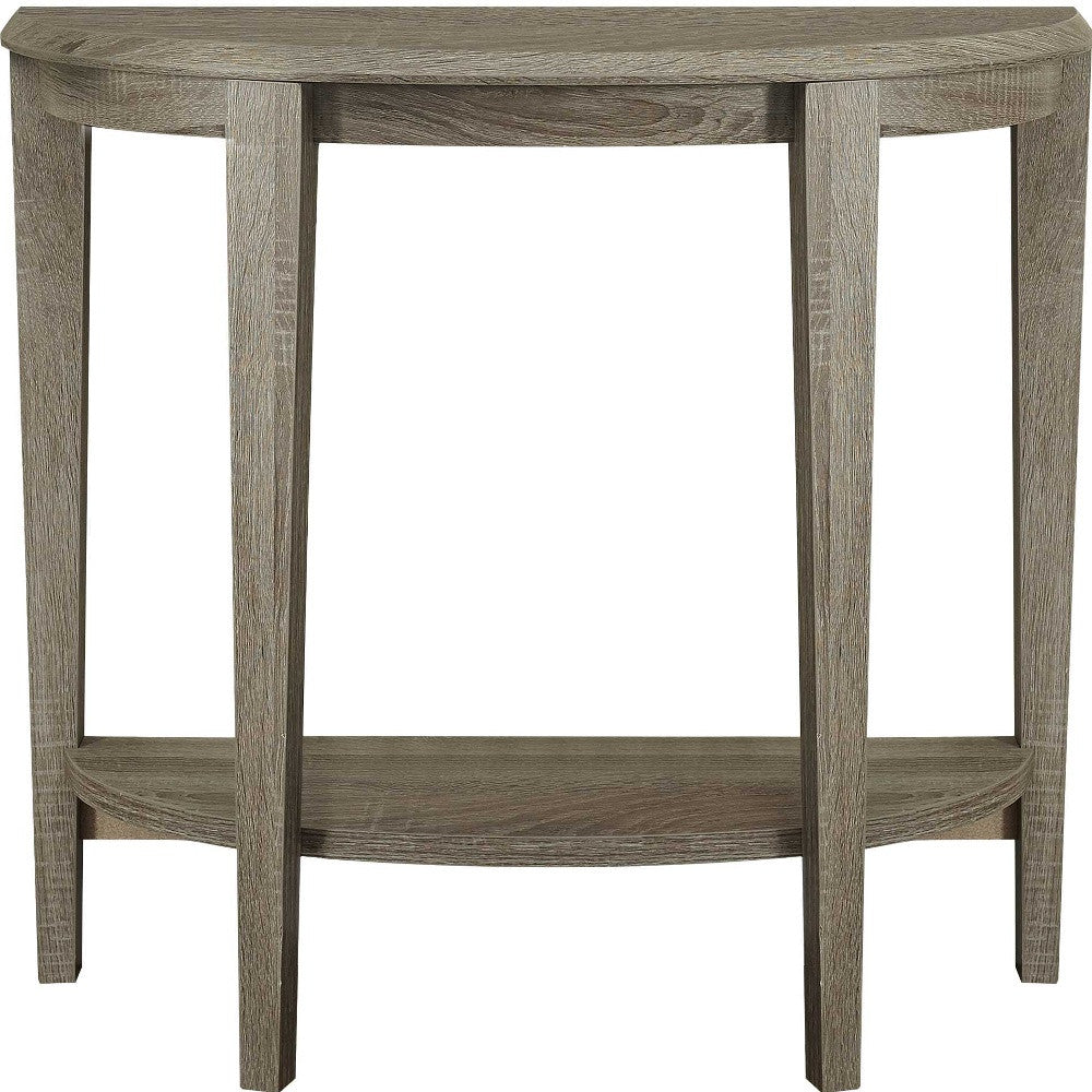 33" Deep Taupe End Table With Shelf-End-Side Tables-DECOROLALA