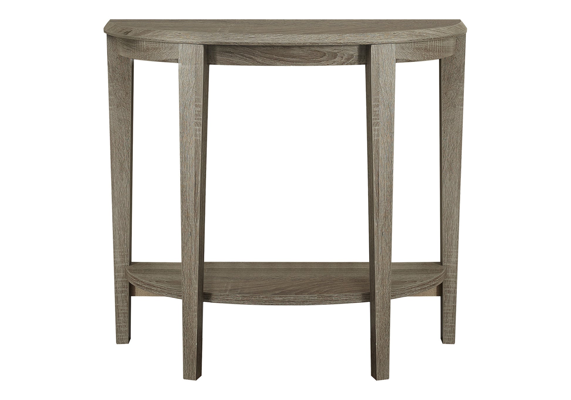 33" Deep Taupe End Table With Shelf-End-Side Tables-DECOROLALA