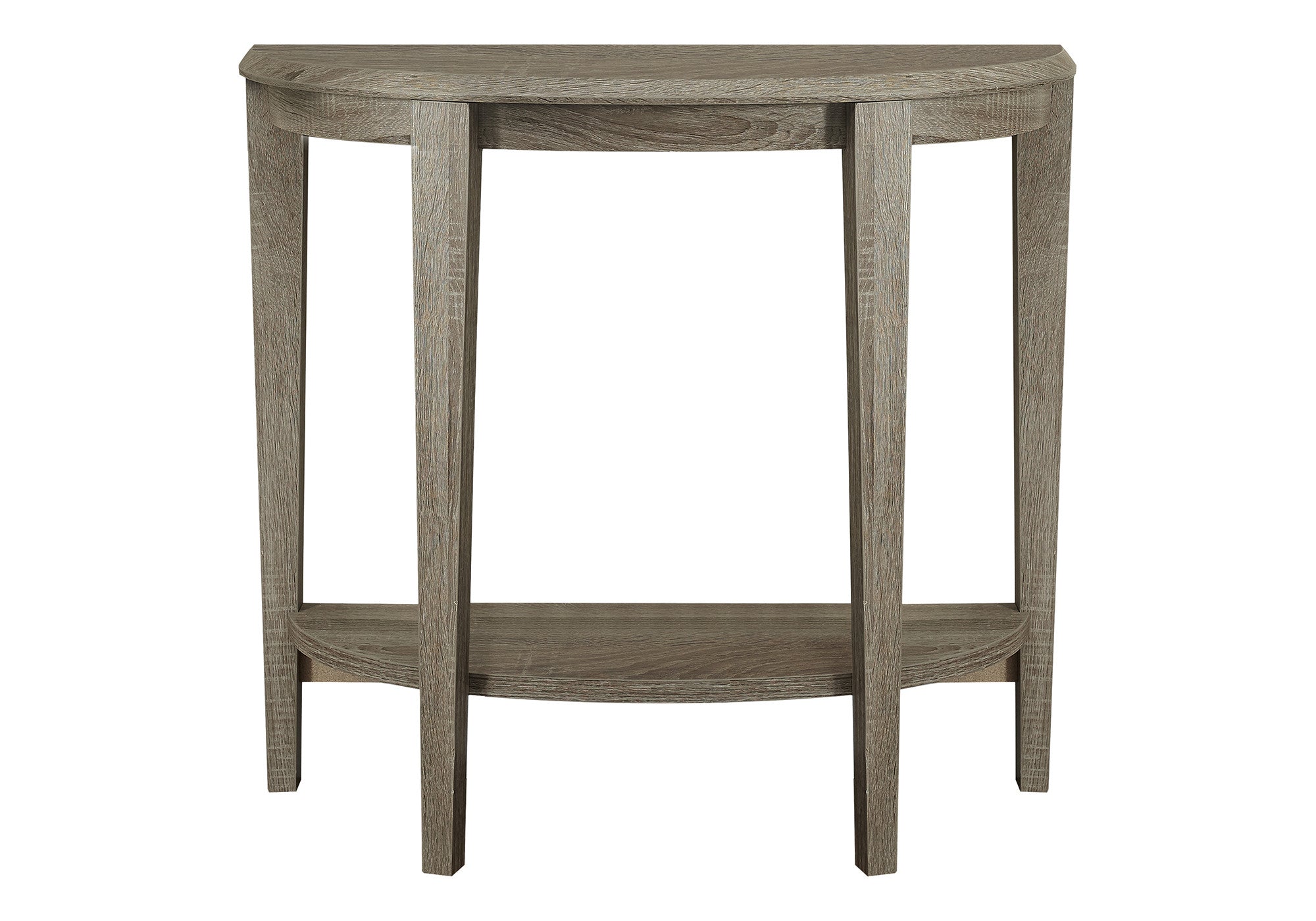 33" Deep Taupe End Table With Shelf-End-Side Tables-DECOROLALA