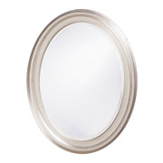 33" Silver Oval Framed Accent Mirror-Mirrors-DECOROLALA