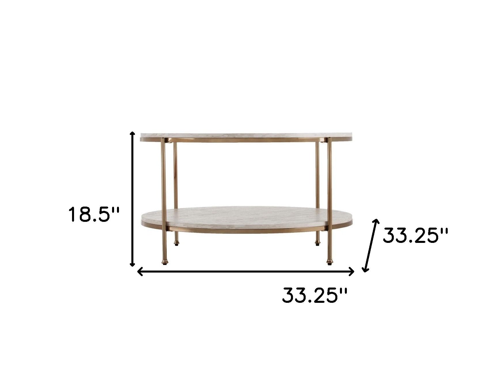 33" White Solid Manufactured Wood And Metal Square Coffee Table-Coffee Tables-DECOROLALA
