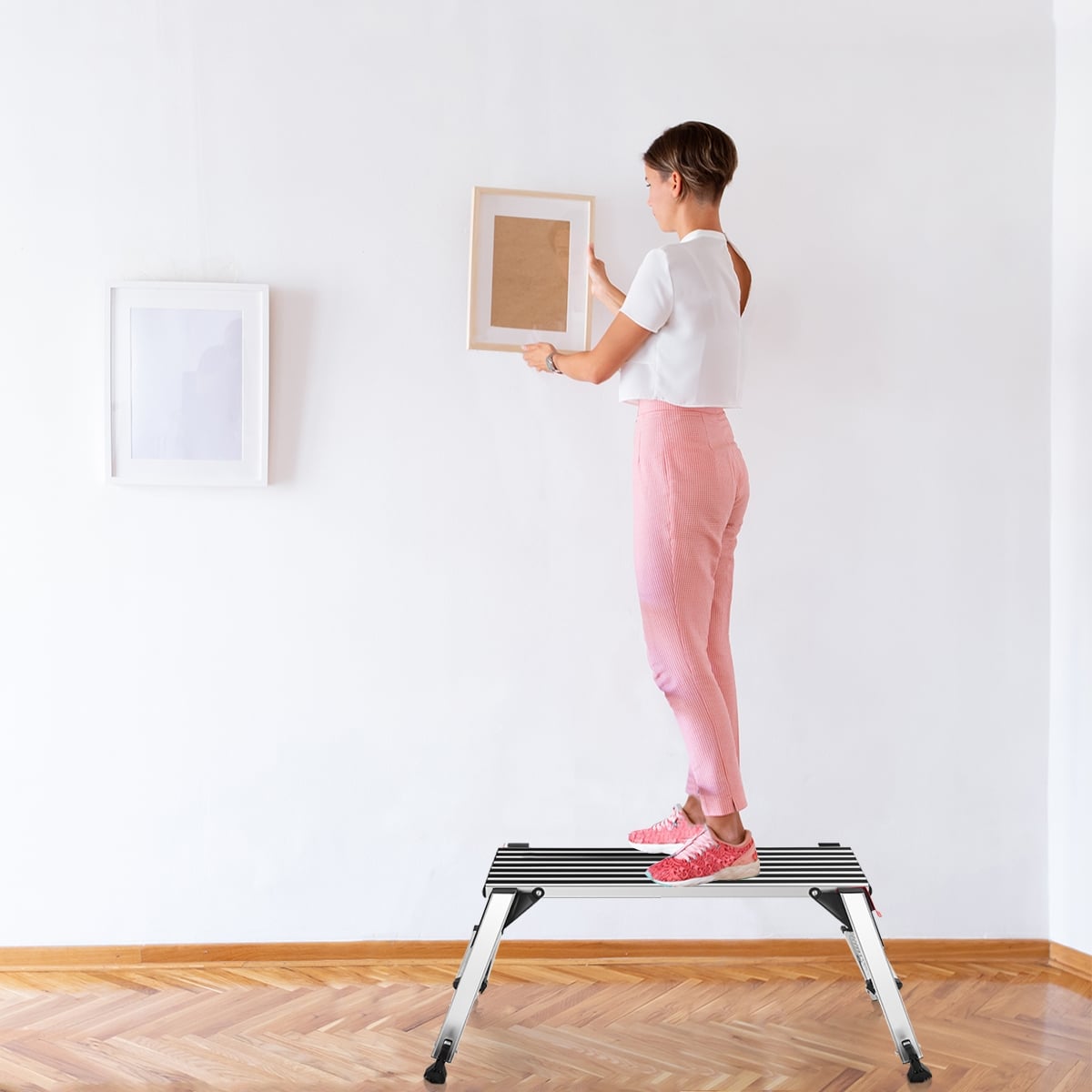 330 lbs Aluminum Folding Non-slip Drywall Step Stool Ladder-Kitchen Tools-DECOROLALA