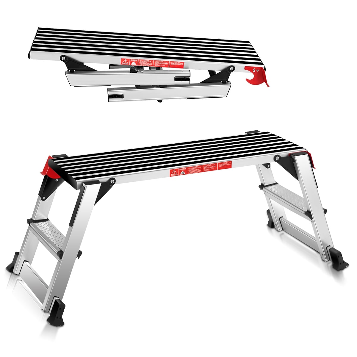 330 lbs Aluminum Folding Non-slip Drywall Step Stool Ladder-Kitchen Tools-DECOROLALA