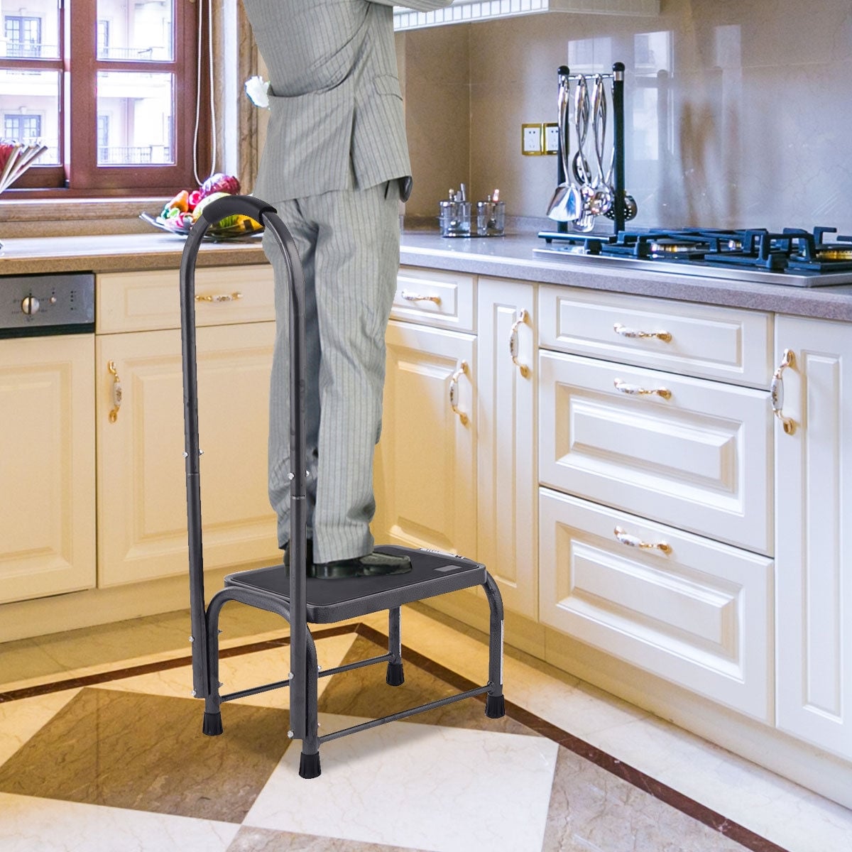 330 lbs Non-Slip Heavy Duty Step Stool-Kitchen Tools-DECOROLALA