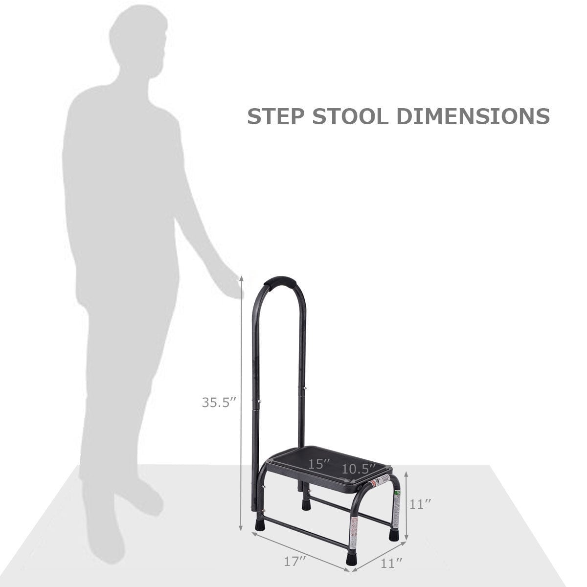 330 lbs Non-Slip Heavy Duty Step Stool-Kitchen Tools-DECOROLALA