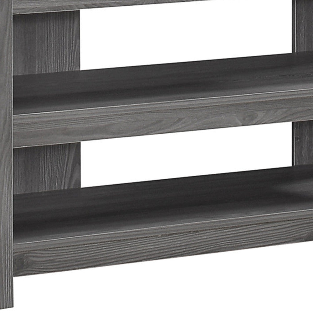 42" Ash Gray Open Shelving TV Stand-TV Stands-DECOROLALA