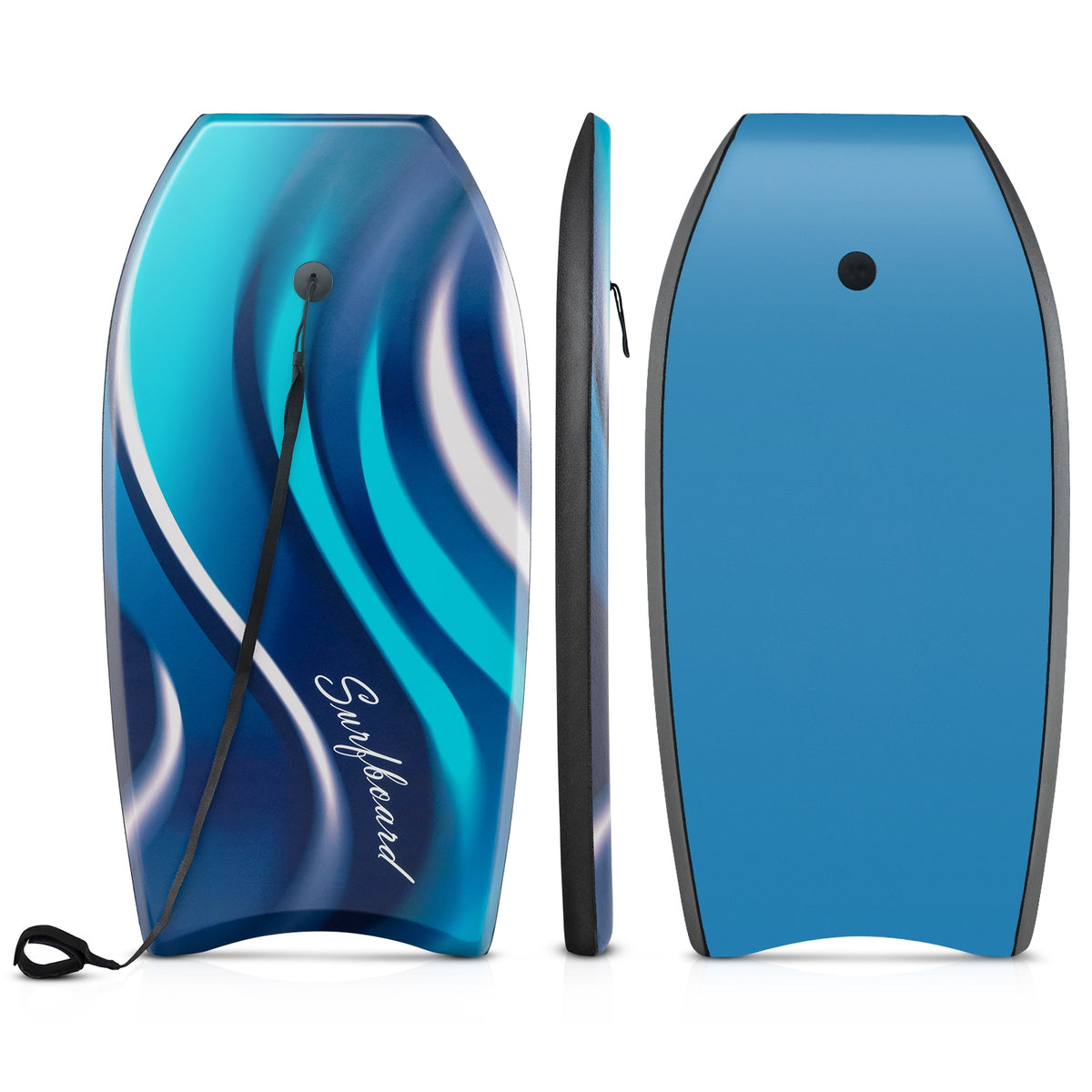 33/37/41 Inches Lightweight Body Board Boogie Board with EPS Core XPE Deck HDPE Bottom-M-Surfing-DECOROLALA