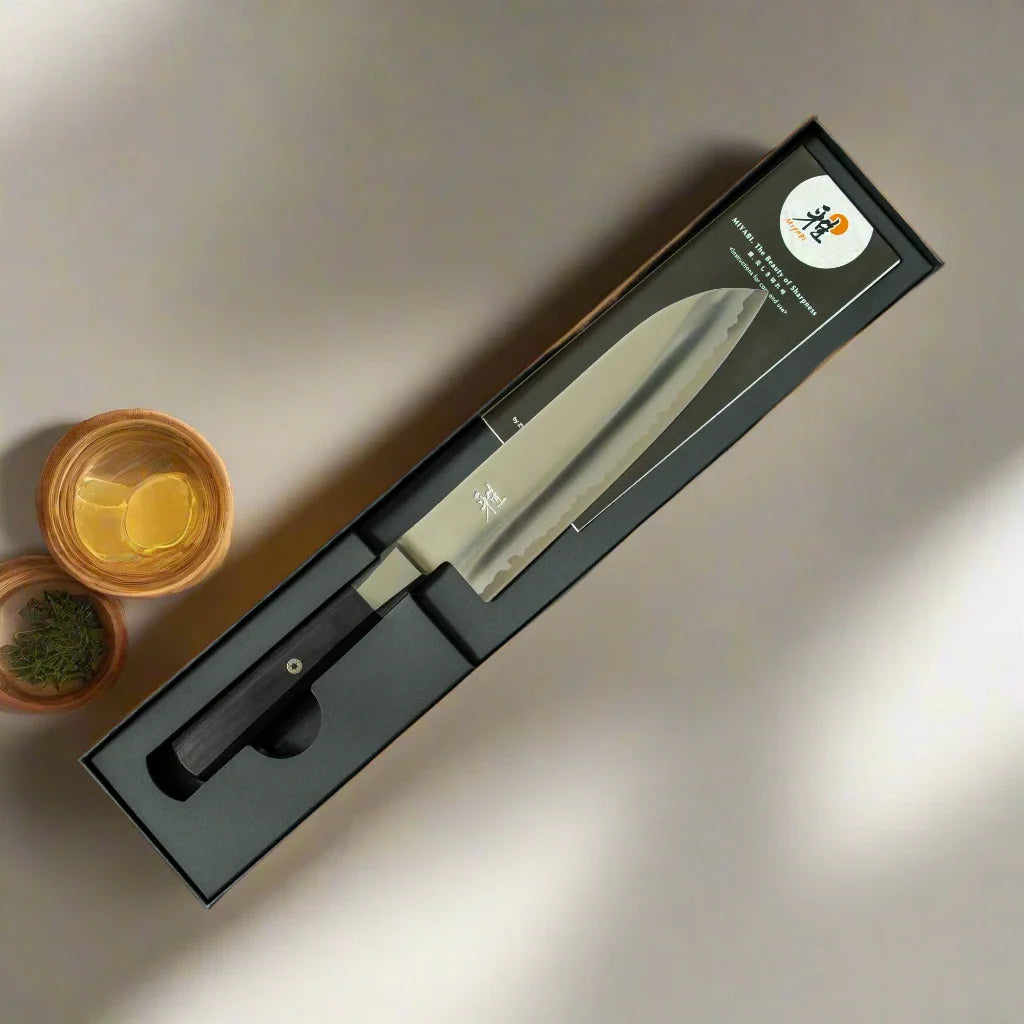 MIYABI 4000 FC 7-Inch Santoku Knife – Black Handle-2