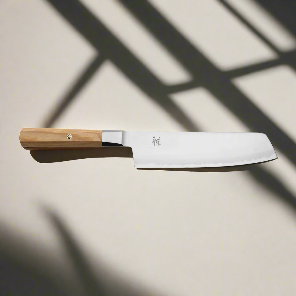 MIYABI 4000 FCV2 KOYA 6.5-Inch Nakiri Knife – Beige Handle-1