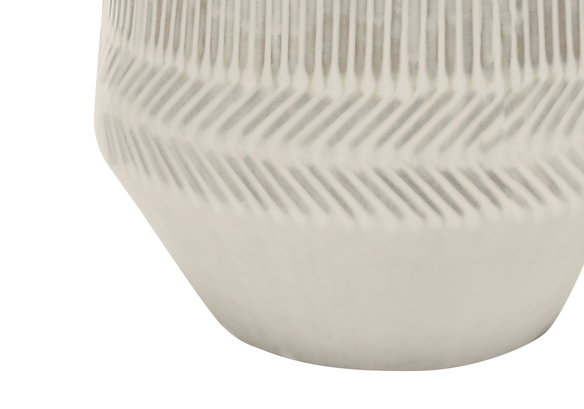 33"H Cream Ceramic Table Lamp with Ivory Shade-Lighting-DECOROLALA