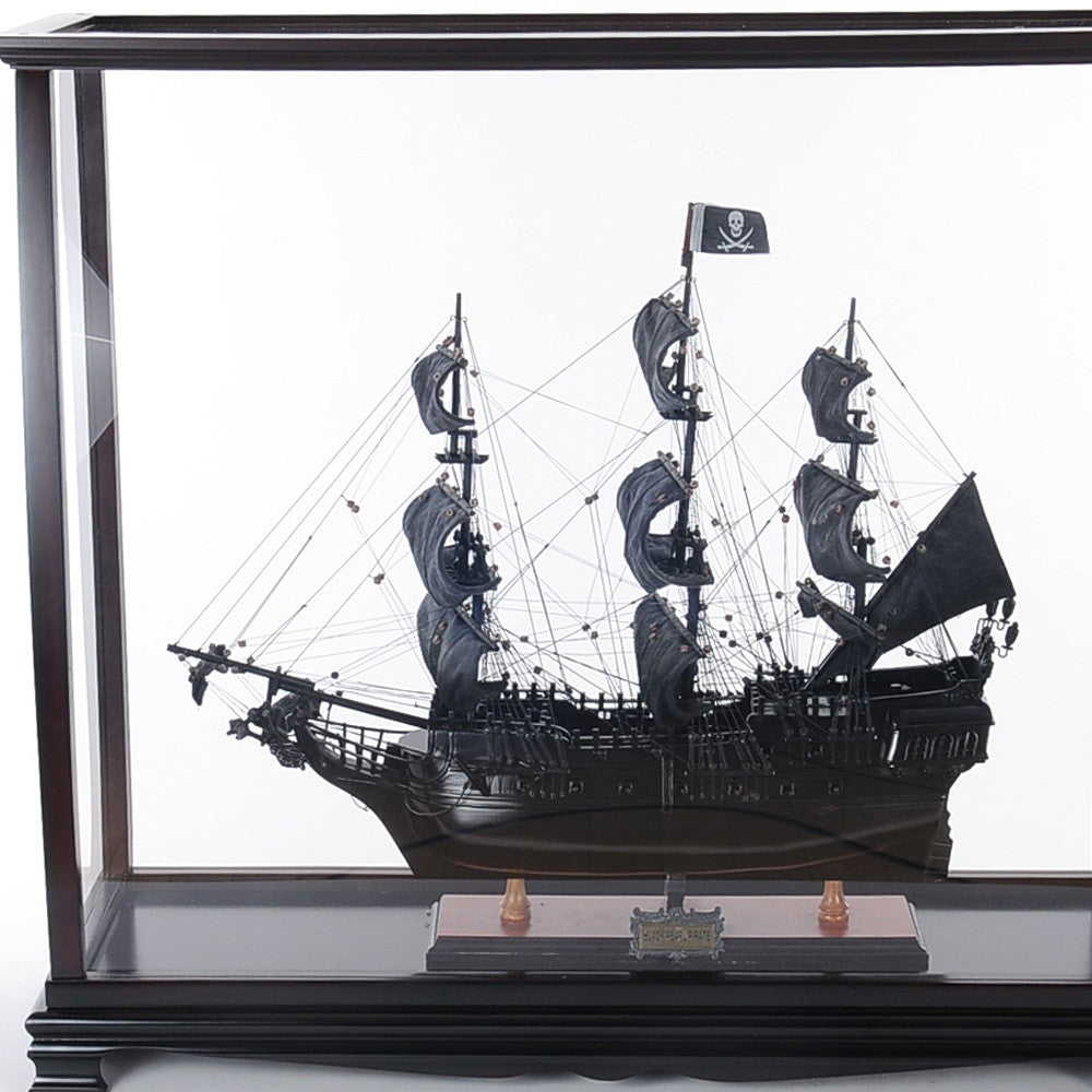 34" Black Glass Standard Display Stand-Cabinets-DECOROLALA