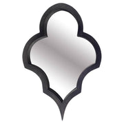 34" Black Novelty Framed Accent Mirror-Mirrors-DECOROLALA