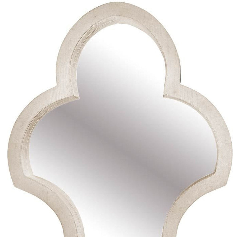 34" Natural Novelty Wood Framed Accent Mirror-Mirrors-DECOROLALA