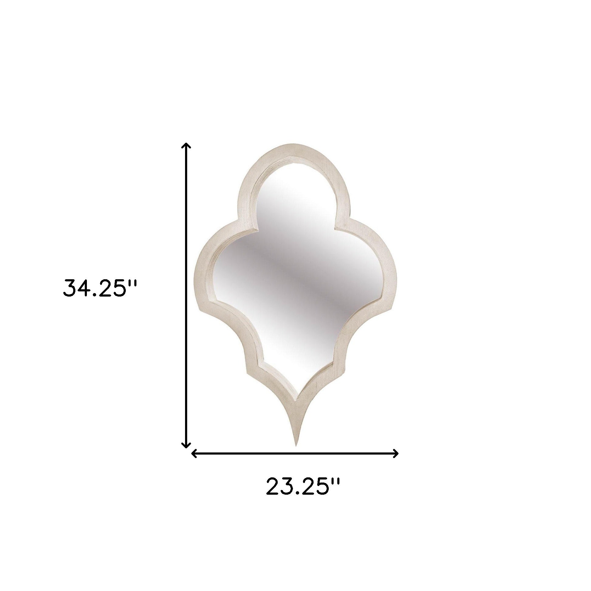 34" Natural Novelty Wood Framed Accent Mirror-Mirrors-DECOROLALA