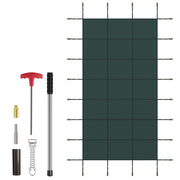 34 x 18 Feet Safety Pool Cover Fits 32 x16 Feet Inground Swimming Pools-Green-Swimming Pools-DECOROLALA