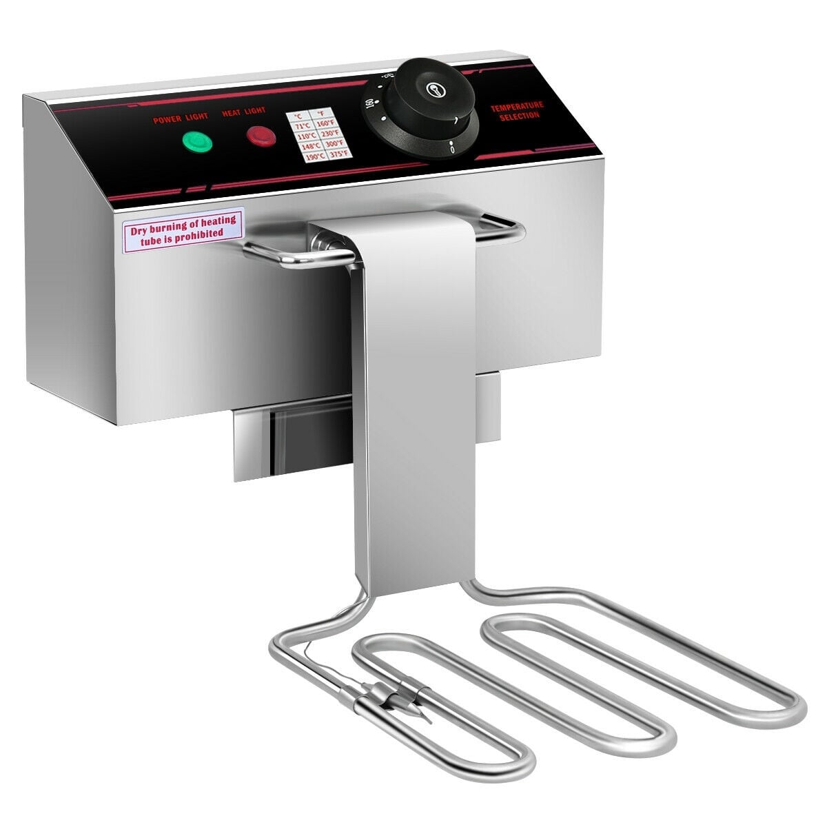 3400W Dual Tank Electric Countertop Deep Fryer-Air Fryers-DECOROLALA