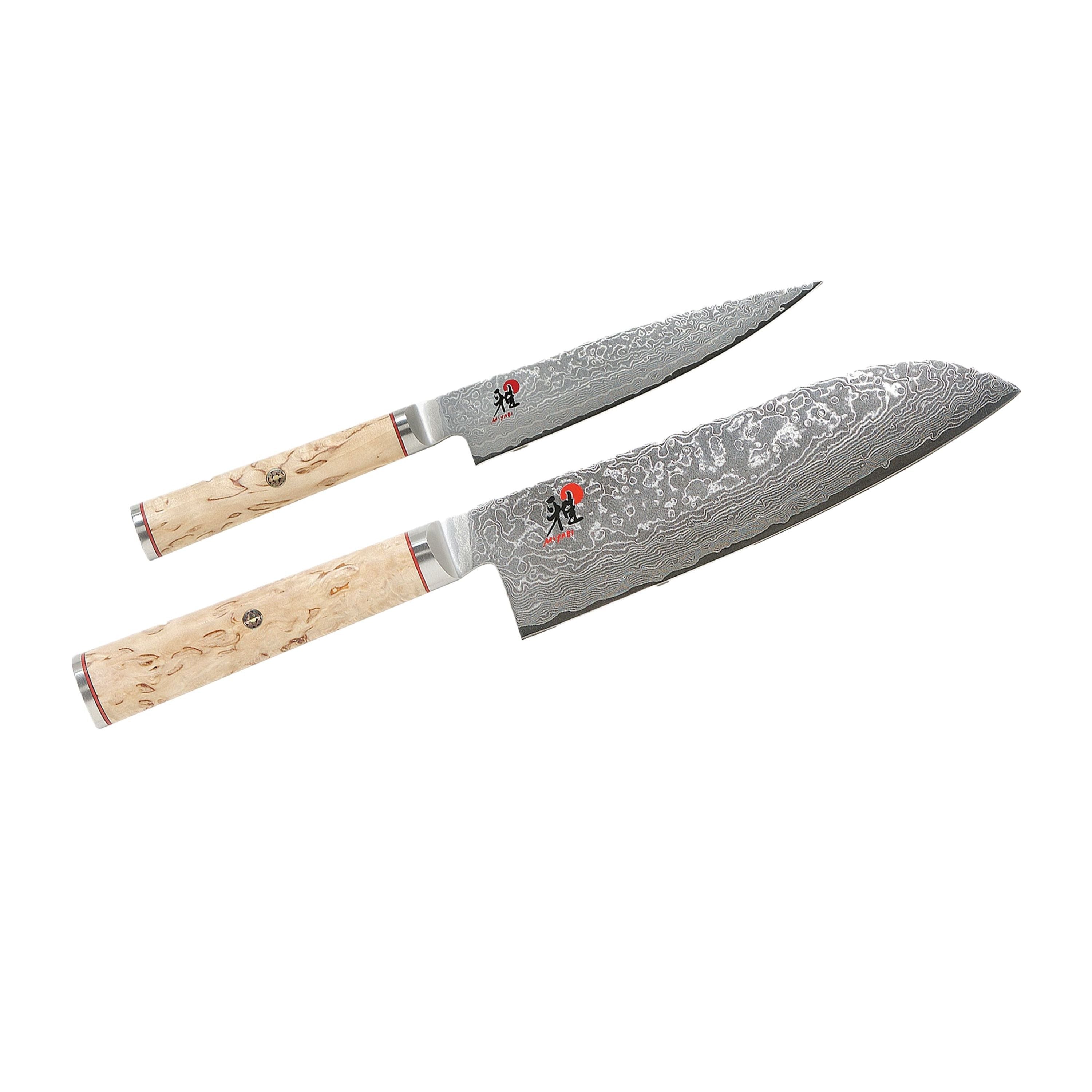 MIYABI 5000 MCD 2 Piece Knife Set, Brown-n/a-DECOROLALA
