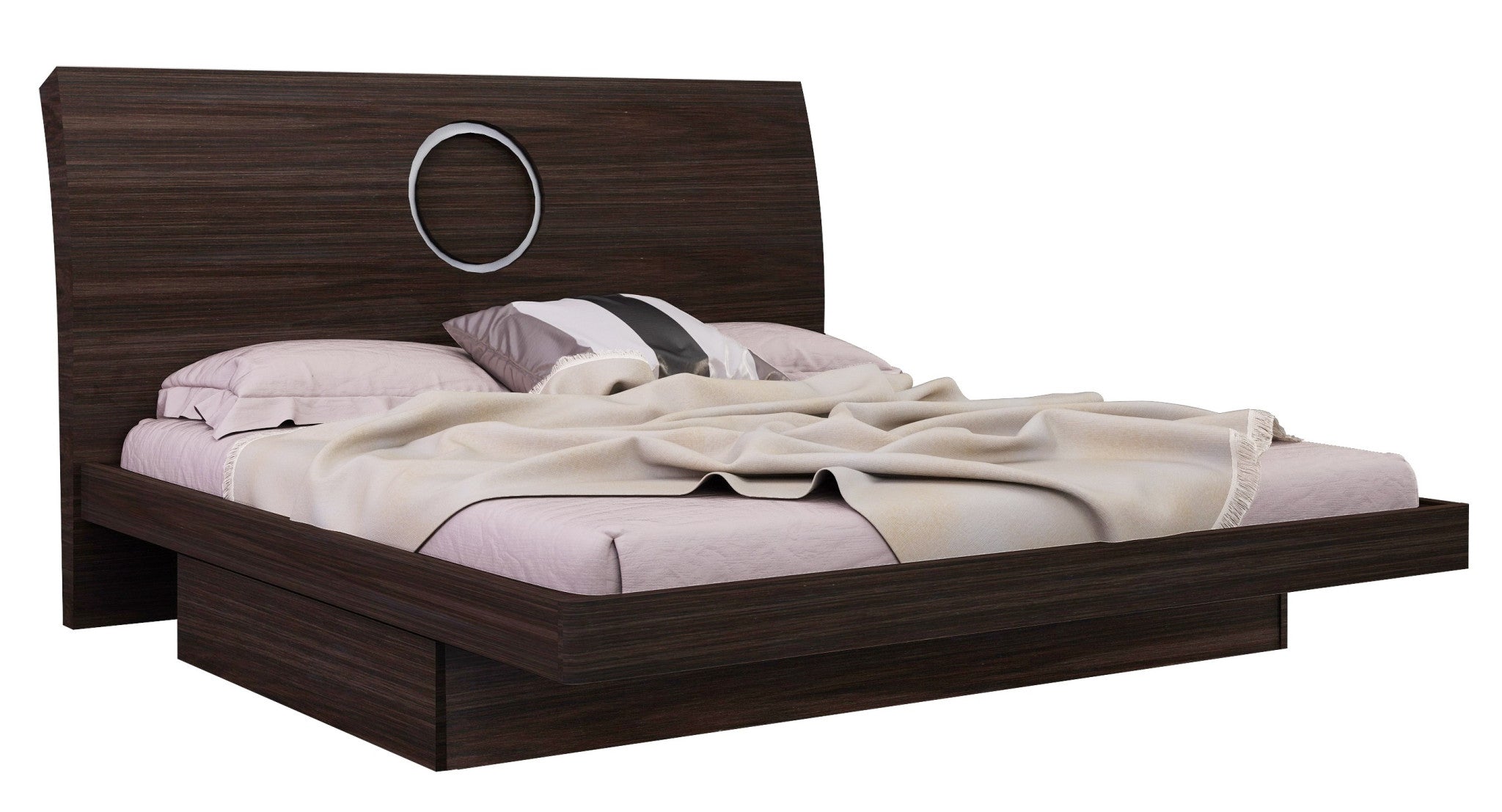 Four Piece Wood Brown Solid Wood Bedroom Set With Mirror-Bedroom Furniture Sets-DECOROLALA