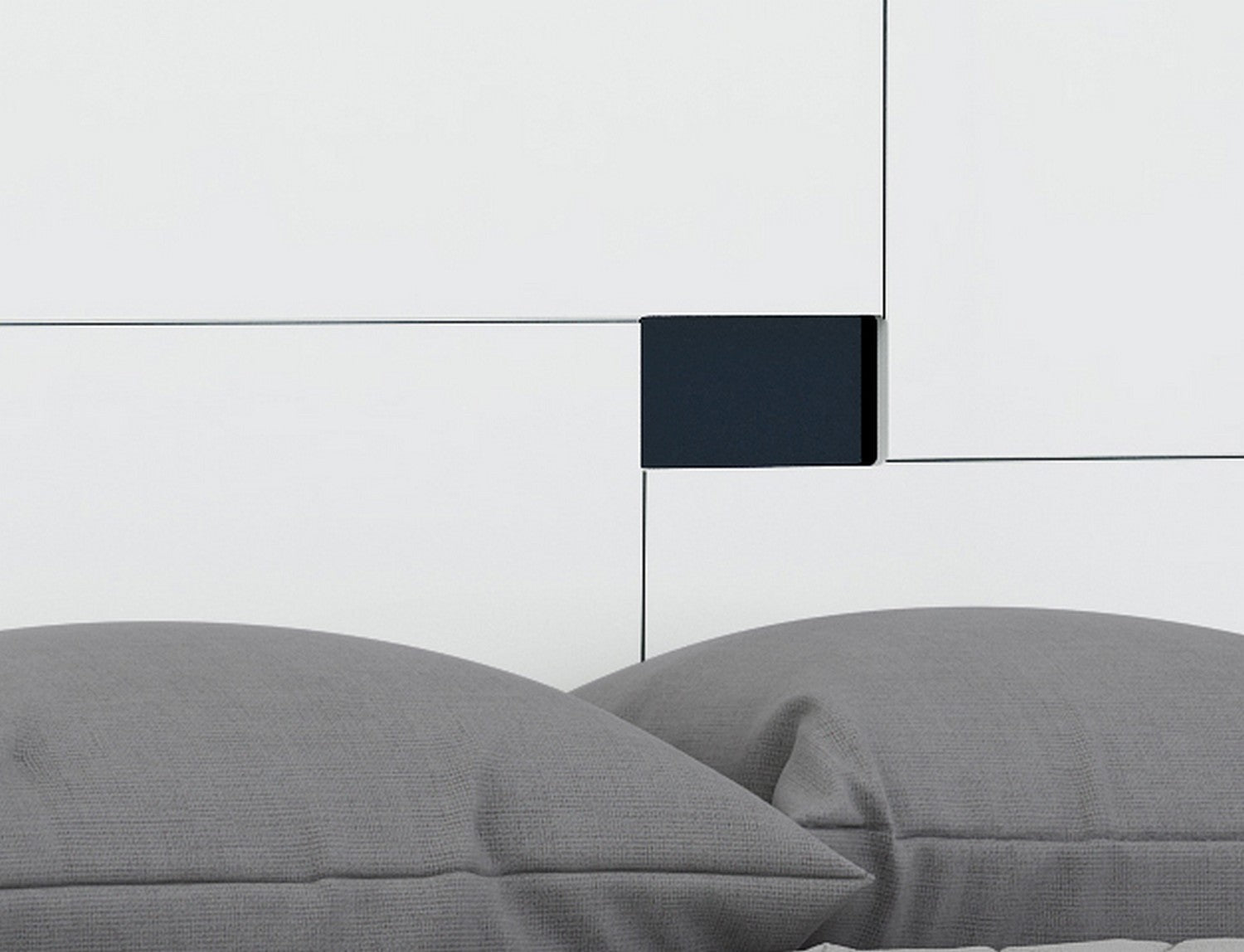 Four Piece White Solid Wood Bedroom Set With Mirror-Bedroom Furniture Sets-DECOROLALA