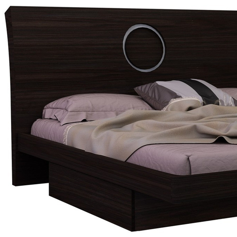 Four Piece Wood Brown Solid Wood Bedroom Set With Mirror-Bedroom Furniture Sets-DECOROLALA