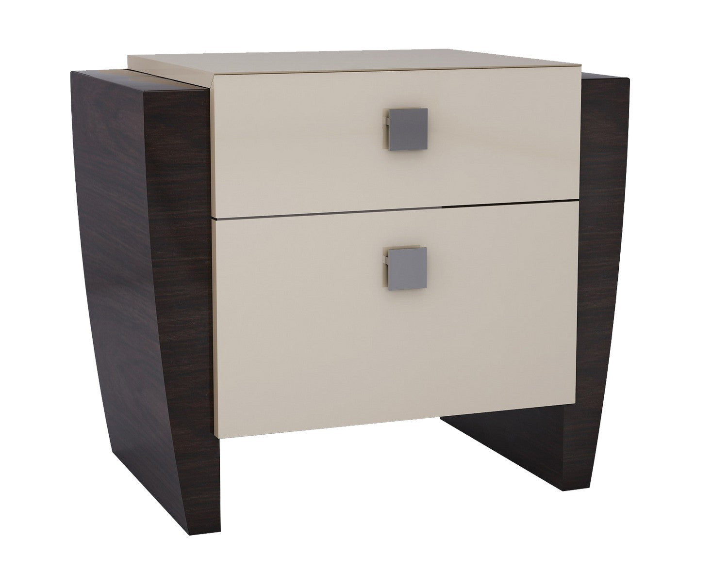 Four Piece Beige Solid Wood Bedroom Set With Mirror-Bedroom Furniture Sets-DECOROLALA