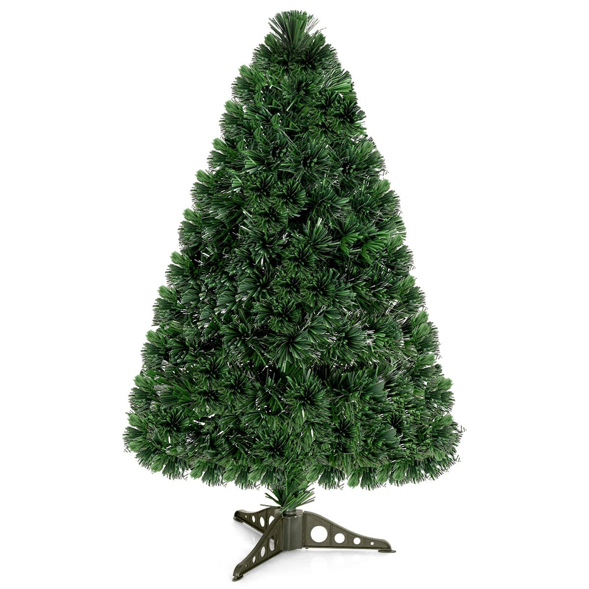 3/4/5 Feet Artificial Pre-Lit Fiber Optic PVC Christmas Tree-3 ft-Christmas Trees-DECOROLALA
