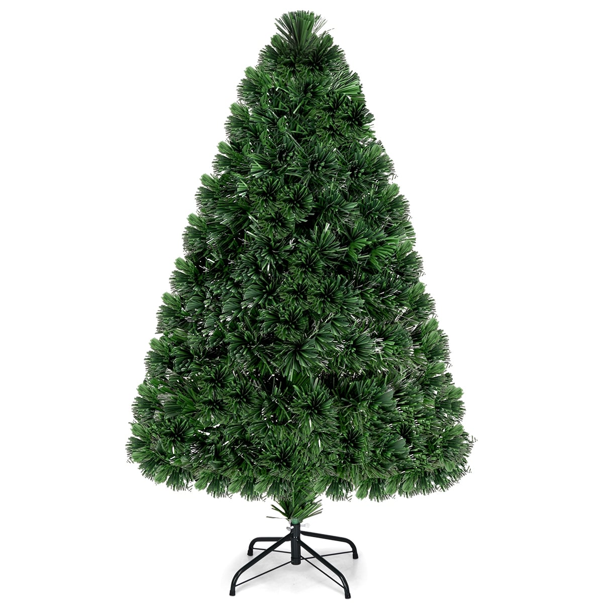 3/4/5 Feet Artificial Pre-Lit Fiber Optic PVC Christmas Tree-4 ft-Christmas Trees-DECOROLALA