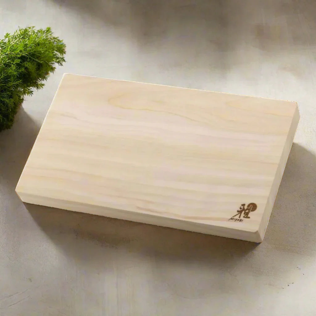 MIYABI Hinoki Cutting Board - 35 x 20 cm | Durable, Antibacterial Japanese Cypress-1