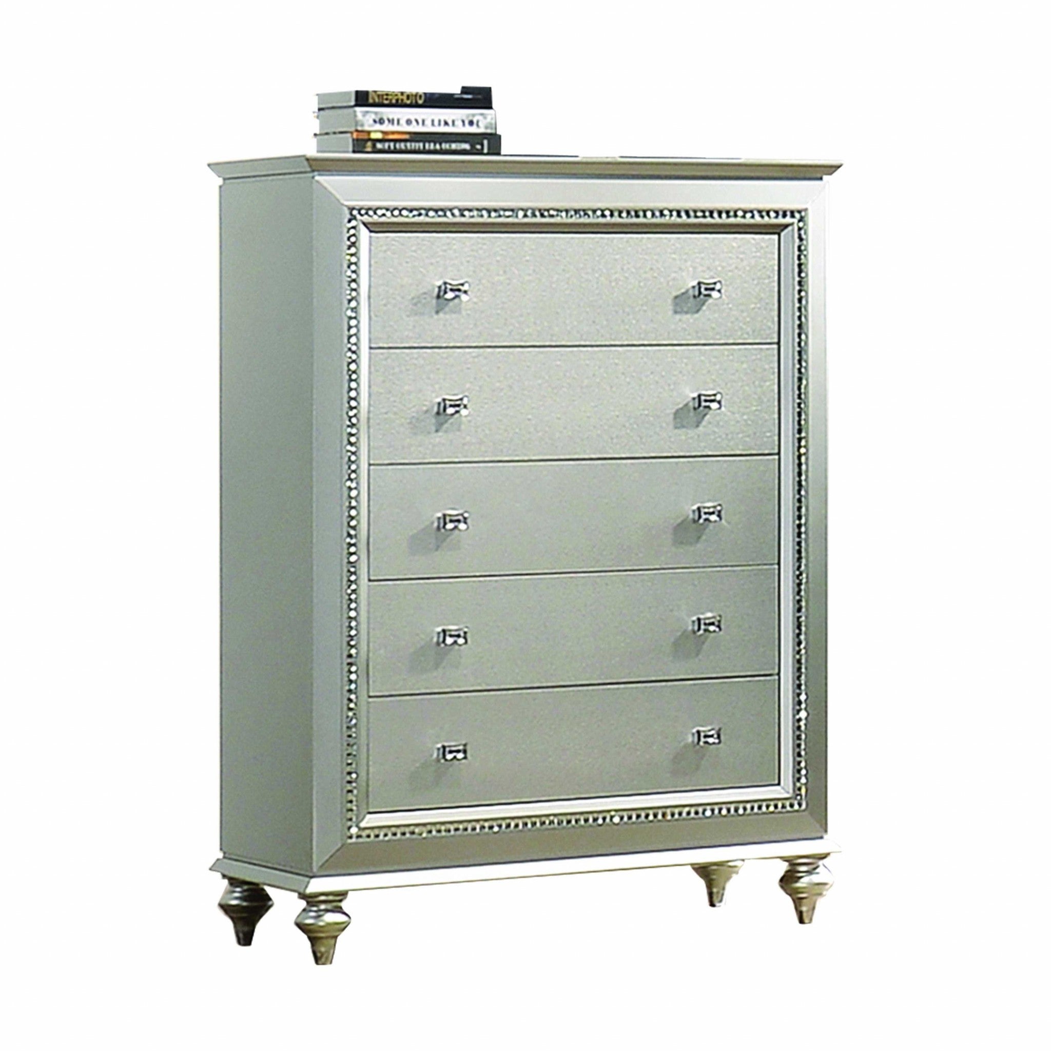 18" Champagne Five Drawer Standard Chest-0