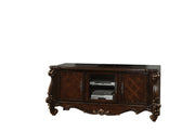 74" Dark Brown Solid Wood-TV Stands-DECOROLALA