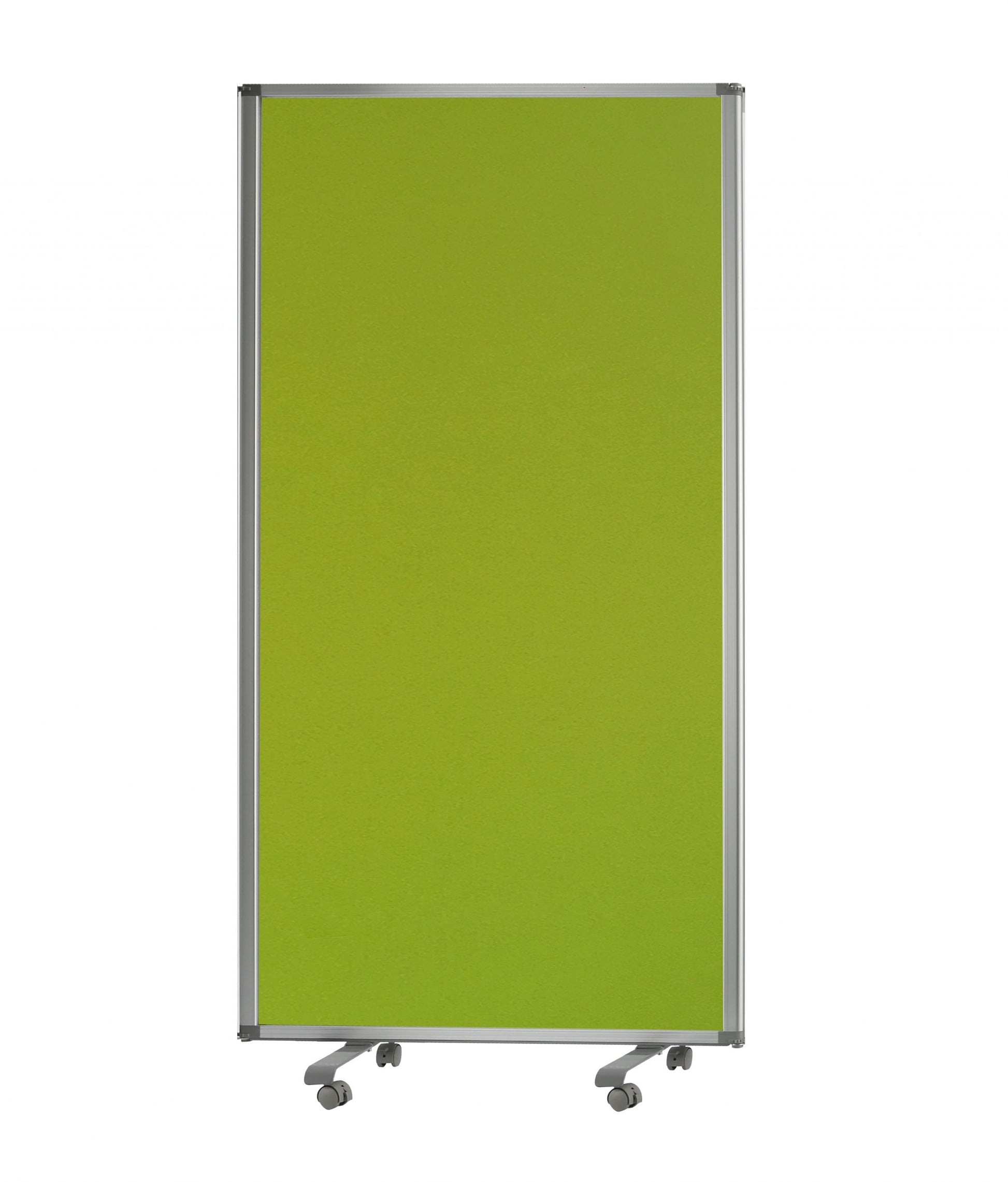 71" Green Iron Folding Three Panel Screen Room Divider-Room Dividers-DECOROLALA