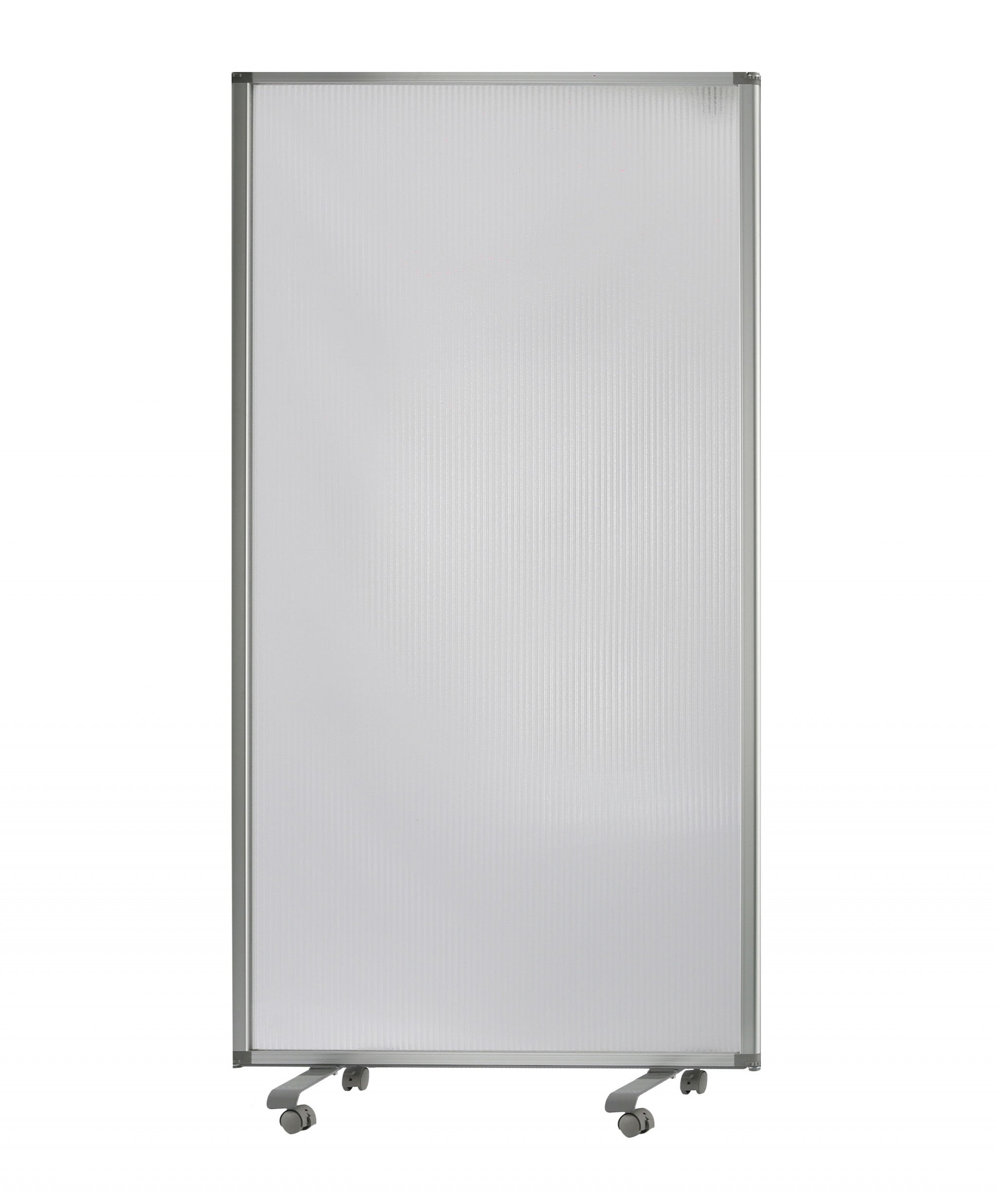 71" White Iron Folding Three Panel Screen Room Divider-Room Dividers-DECOROLALA