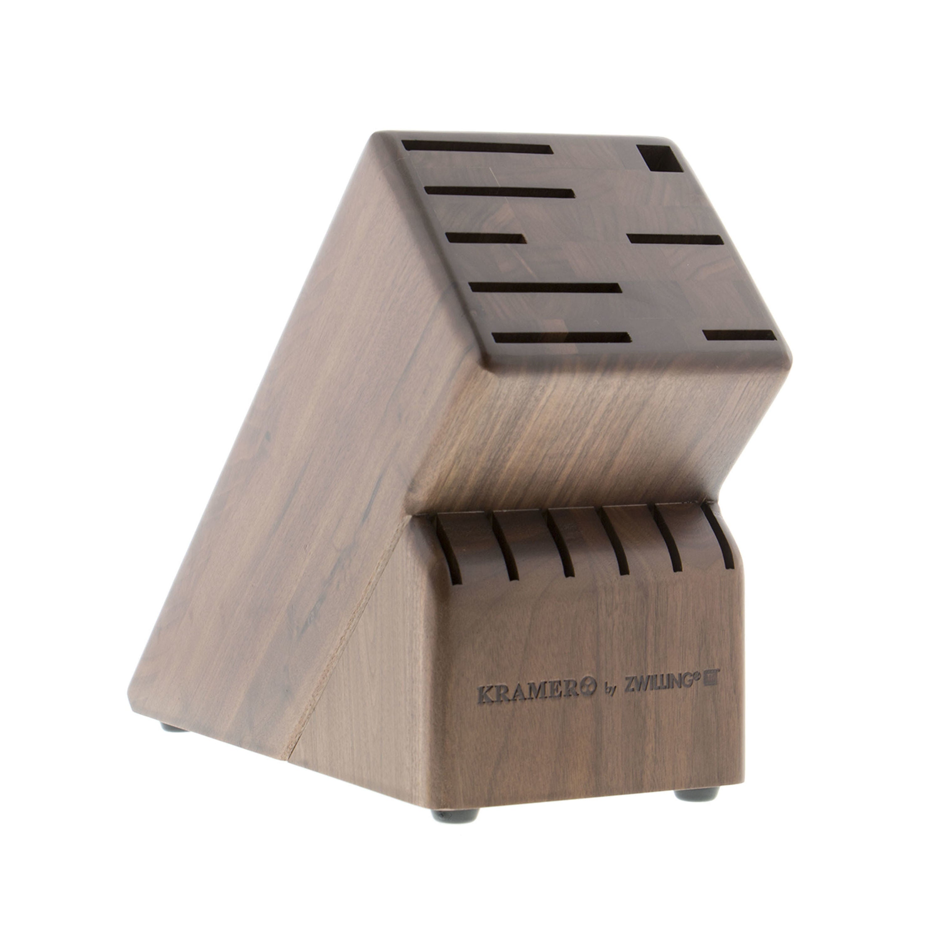 ZWILLING Knife Block Empty, Walnut-DECOROLALA
