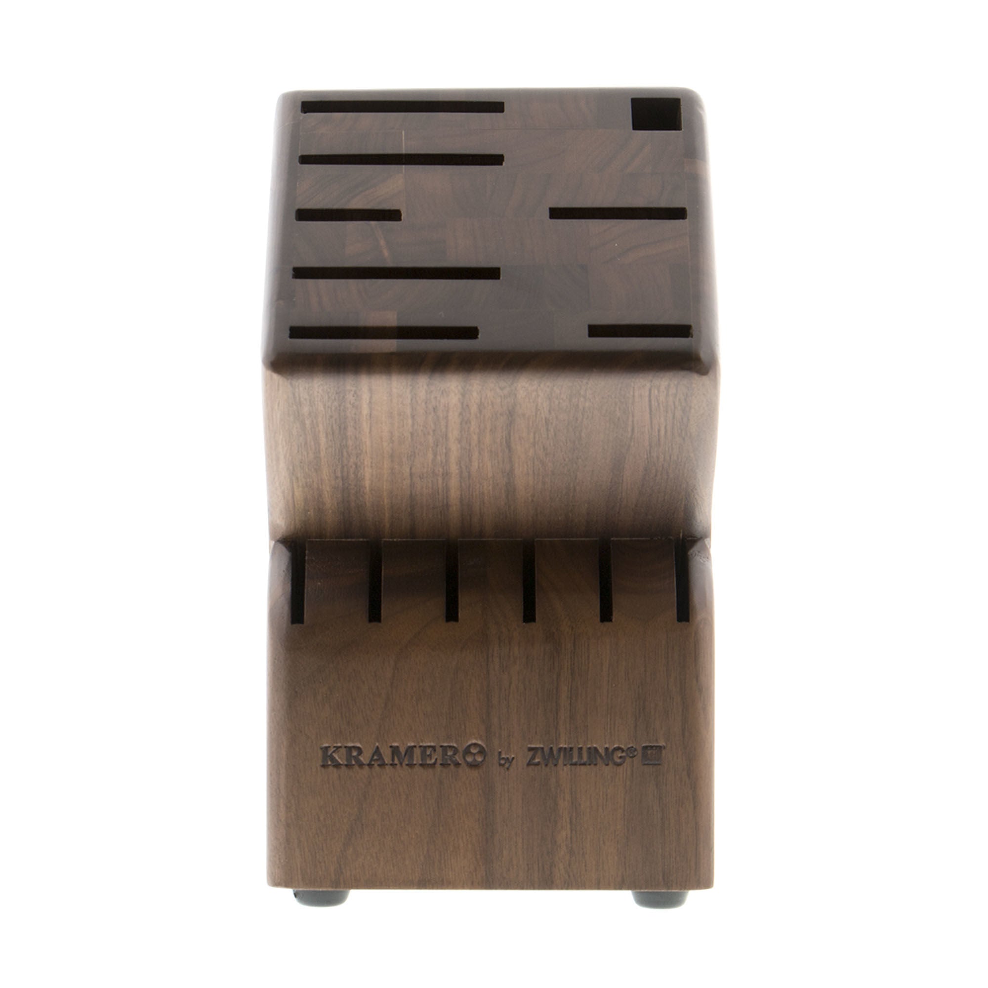ZWILLING Knife Block Empty, Walnut-DECOROLALA