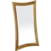 35" Brown Abstract Wood Framed Bathroom Vanity Mirror-Mirrors-DECOROLALA